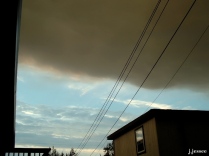 I remember walking out of a building and being confused about this huge dark cloud, but I soon realized it was a tendril of dense smoke moving over Fairbanks.